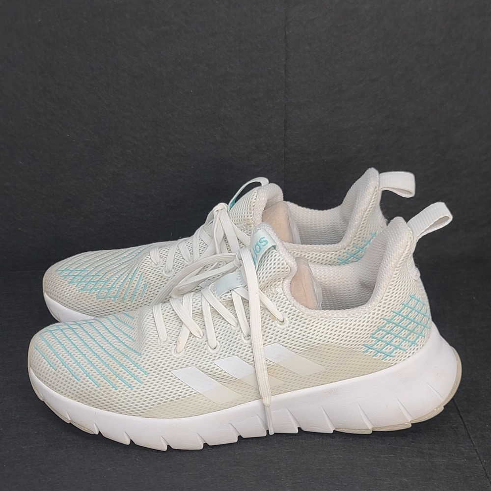 Adidas Asweerun Women Running Shoes Size 9 White Blue Mesh EE9541 2019 Good